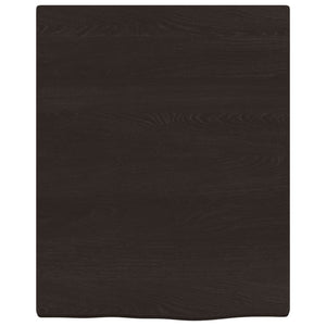 Waschtischplatte Dunkelbraun 40x50x(2-4)cm Massivholz Behandelt