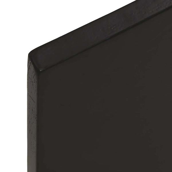 Waschtischplatte Dunkelbraun 100x50x2 cm Massivholz Behandelt
