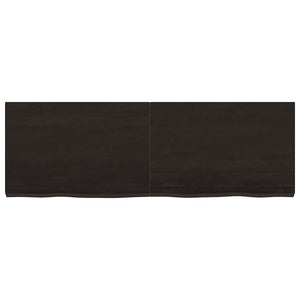 Waschtischplatte Dunkelbraun 120x40x(2-4)cm Massivholz