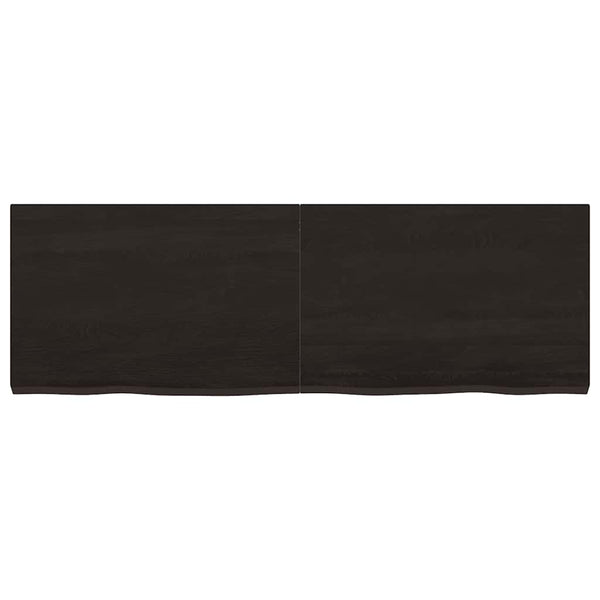 Waschtischplatte Dunkelbraun 120x40x(2-4)cm Massivholz