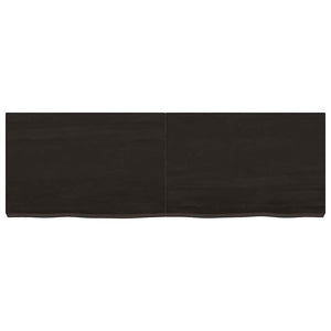 Waschtischplatte Dunkelbraun 120x40x(2-6)cm Massivholz