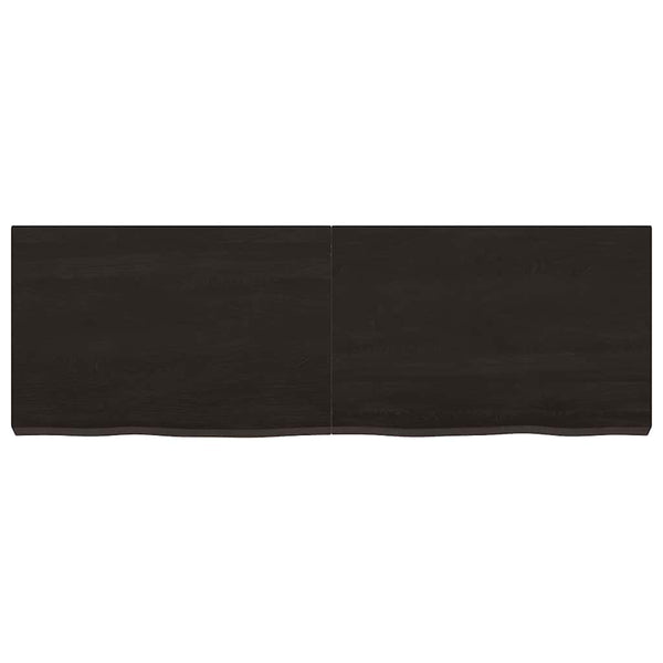 Waschtischplatte Dunkelbraun 120x40x(2-6)cm Massivholz