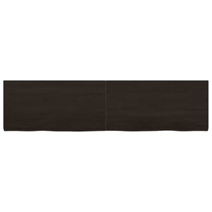 Waschtischplatte Dunkelbraun 160x40x(2-4)cm Massivholz