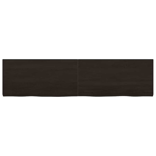 Waschtischplatte Dunkelbraun 160x40x(2-4)cm Massivholz