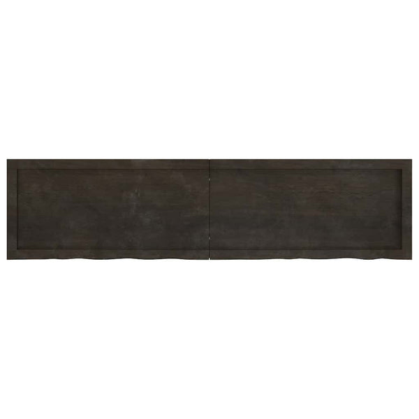 Waschtischplatte Dunkelbraun 160x40x(2-4)cm Massivholz