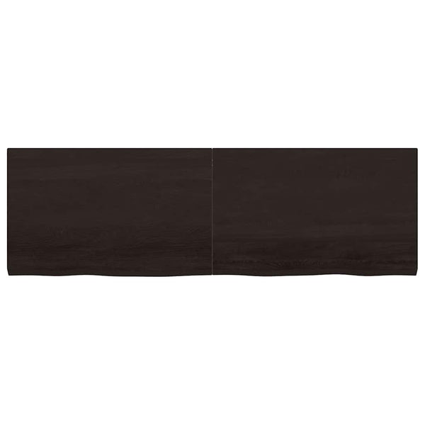 Waschtischplatte Dunkelbraun 160x50x(2-4)cm Massivholz