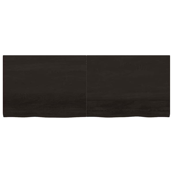Waschtischplatte Dunkelbraun 160x60x(2-4)cm Massivholz