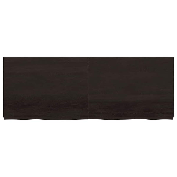 Waschtischplatte Dunkelbraun 160x60x(2-6)cm Massivholz