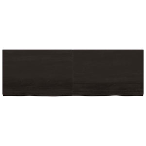Waschtischplatte Dunkelbraun 180x60x(2-4)cm Massivholz