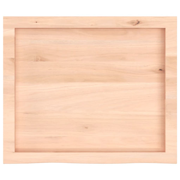 Tischplatte 60x50x(2-6) cm Massivholz Eiche Unbehandelt
