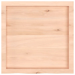 Tischplatte 60x60x(2-4) cm Massivholz Eiche Unbehandelt