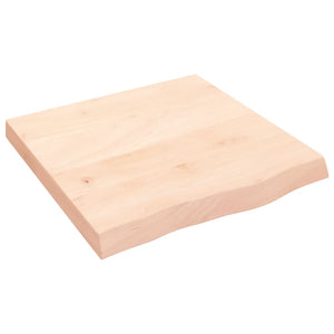 Tischplatte 60x60x(2-6) cm Massivholz Eiche Unbehandelt