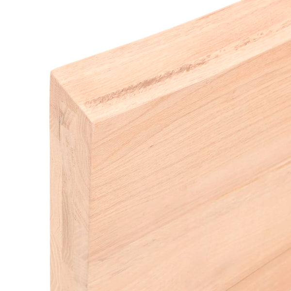Tischplatte 60x60x(2-6) cm Massivholz Eiche Unbehandelt