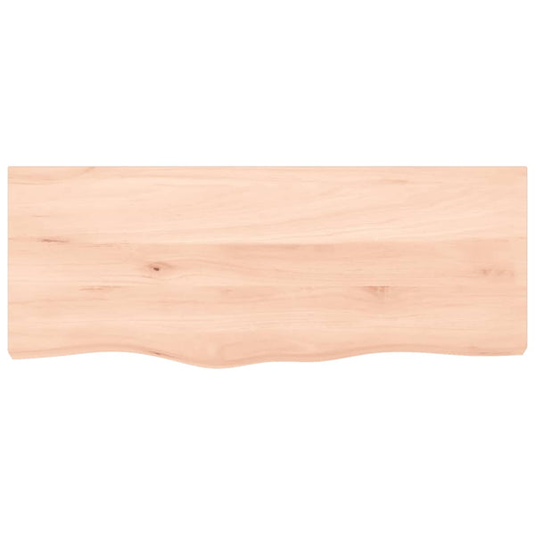 Tischplatte 100x40x(2-6) cm Massivholz Eiche Unbehandelt