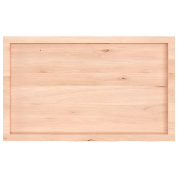 Tischplatte 100x60x(2-4) cm Massivholz Eiche Unbehandelt