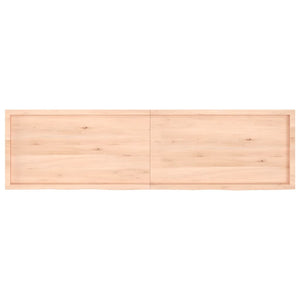 Tischplatte 220x60x(2-6) cm Massivholz Eiche Unbehandelt
