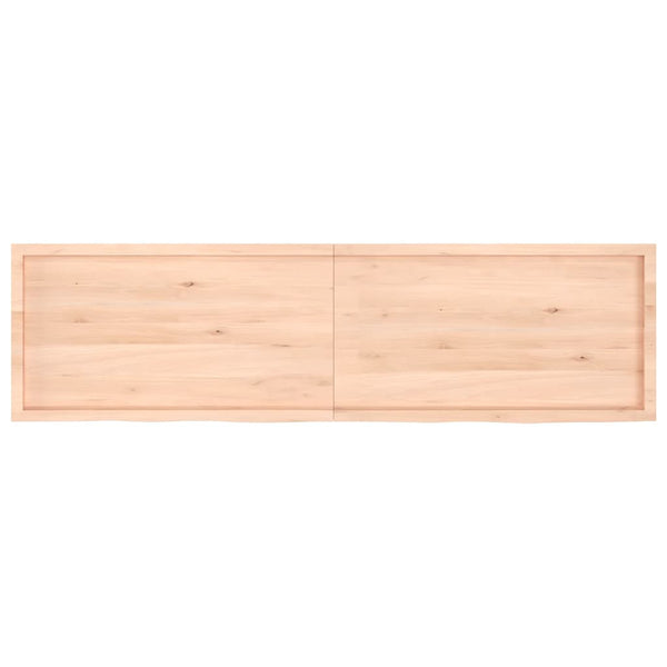 Tischplatte 220x60x(2-6) cm Massivholz Eiche Unbehandelt