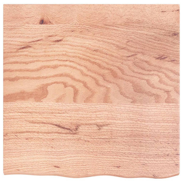 Tischplatte Hellbraun 60x60x2 cm Massivholz Eiche Behandelt
