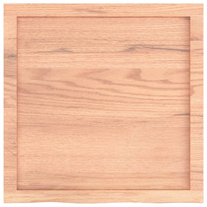 Tischplatte Hellbraun 60x60x(2-4) cm Massivholz Eiche Behandelt