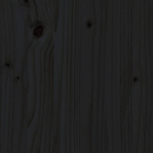 vidaXL Salon de jardin 7 pièces avec coussins Bois massif Noir