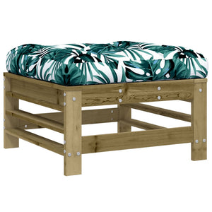 vidaXL Salon de jardin 10 pcs avec coussins, bois de pin imprégné