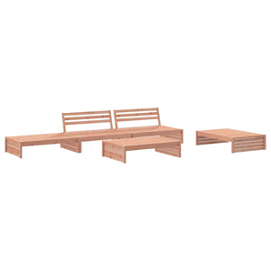 vidaXL Ensemble de salon de jardin 5 pcs avec coussins Bois de Douglas massif