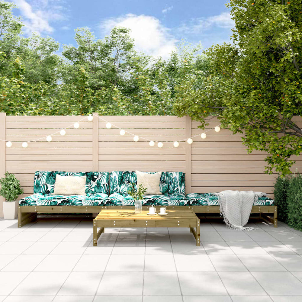 vidaXL Ensemble de mobilier de jardin 4 pcs Bois de pin Imprégné