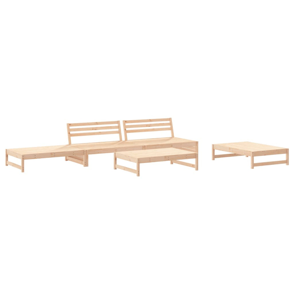 vidaXL 5-Piece Garden Lounge Set Solid Pine Wood