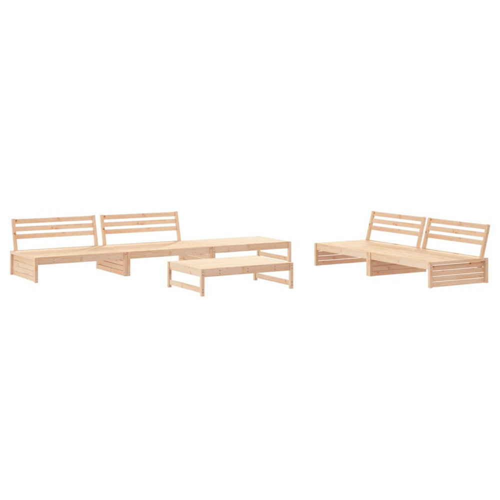 vidaXL 6-Piece Garden Lounge Set Solid Pine Wood