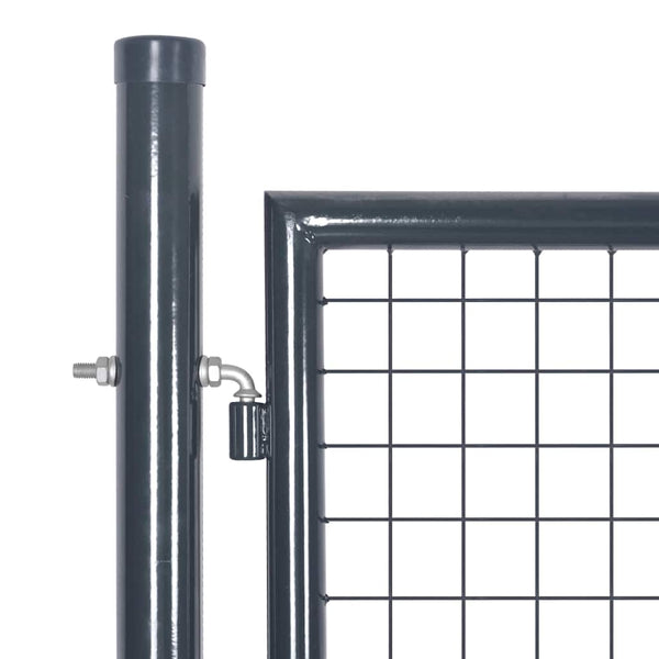 Maschen-Gartentor Anthrazit 300x125 cm Verzinkter Stahl