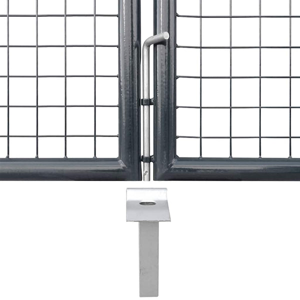 Maschen-Gartentor Anthrazit 300x125 cm Verzinkter Stahl