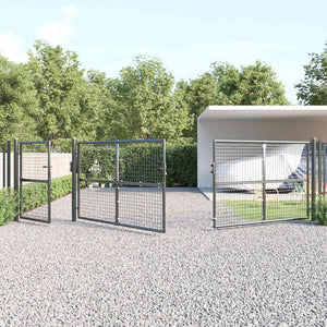 Maschen-Gartentor Anthrazit 500x125 cm Verzinkter Stahl