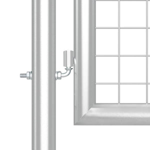 Maschen-Gartentor Silber 400x125 cm Verzinkter Stahl