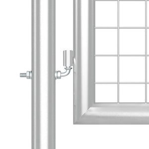 Maschen-Gartentor Silber 500x125 cm Verzinkter Stahl