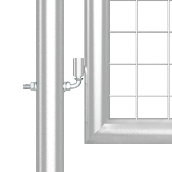 Maschen-Gartentor Silber 500x125 cm Verzinkter Stahl