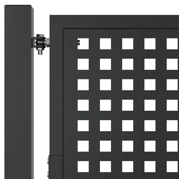 vidaXL Portail de jardin anthracite 100x75 cm acier