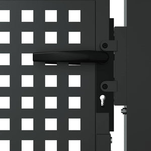 vidaXL Portail de jardin anthracite 100x100 cm Acier