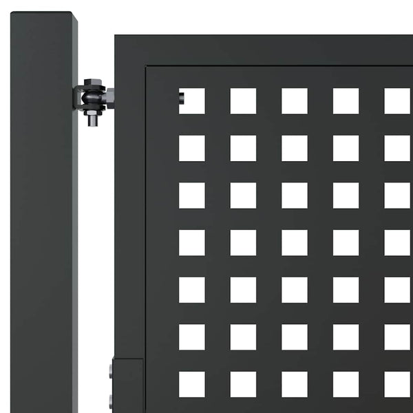vidaXL Portail de jardin anthracite 100x100 cm Acier