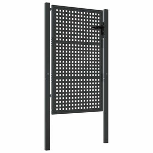 vidaXL Portail de jardin anthracite 100x125 cm acier