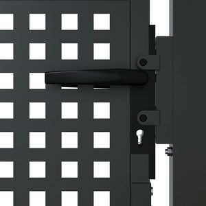 vidaXL Portail de jardin anthracite 100x125 cm acier