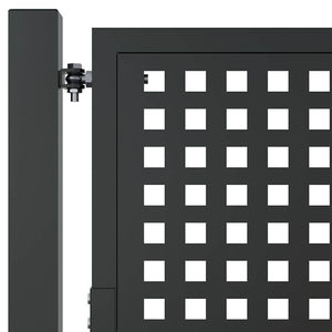vidaXL Portail de jardin anthracite 100x150 cm acier