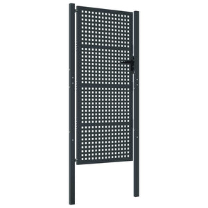vidaXL Portail de jardin anthracite 100x175 cm acier
