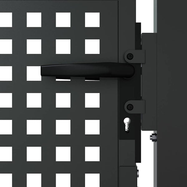 vidaXL Portail de jardin anthracite 100x175 cm acier