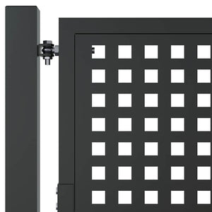 vidaXL Portail de jardin anthracite 100x175 cm acier