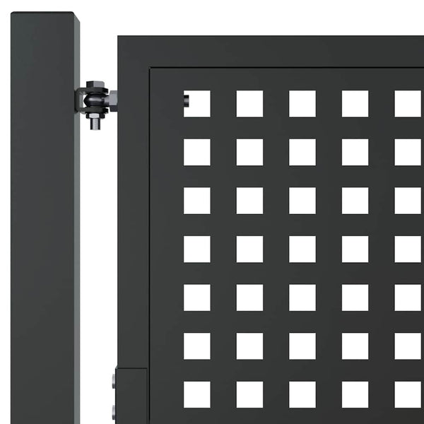 vidaXL Portail de jardin anthracite 100x175 cm acier
