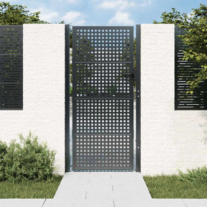 vidaXL Portail de jardin anthracite 100x175 cm acier