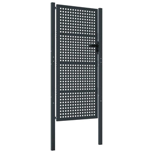 vidaXL Portail de jardin Anthracite 100x200 cm Acier