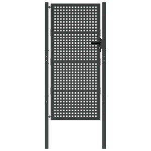 vidaXL Portail de jardin Anthracite 100x200 cm Acier