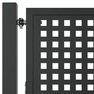 vidaXL Portail de jardin Anthracite 100x200 cm Acier