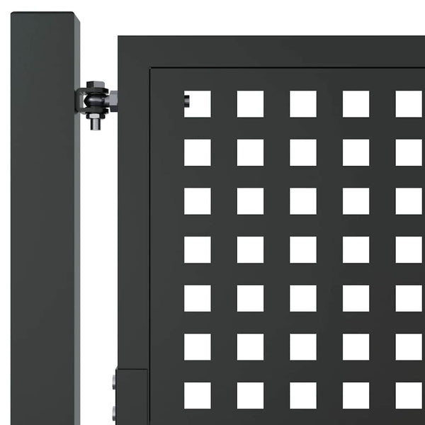 vidaXL Portail de jardin Anthracite 100x200 cm Acier